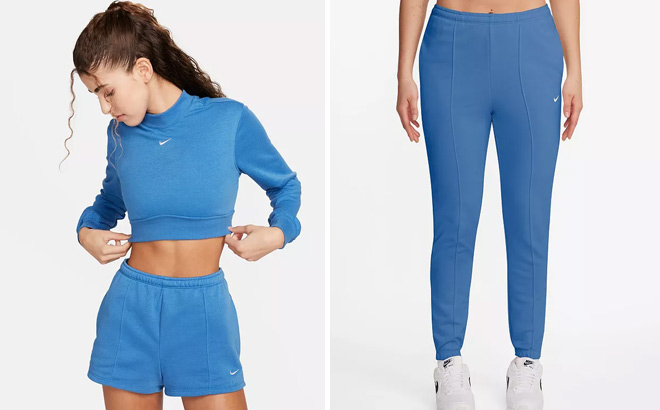 Womens Nike Sportswear Chill Terry Cropped Crewneck Top
