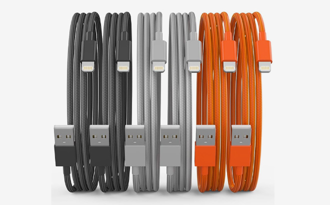 Yefoot iPhone Charging Cable 6 Pack