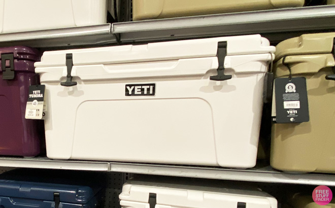 Yeti Tundra 45 Cooler on Store Shelf