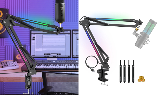 ZealSound RGB Microphone Arm Stand