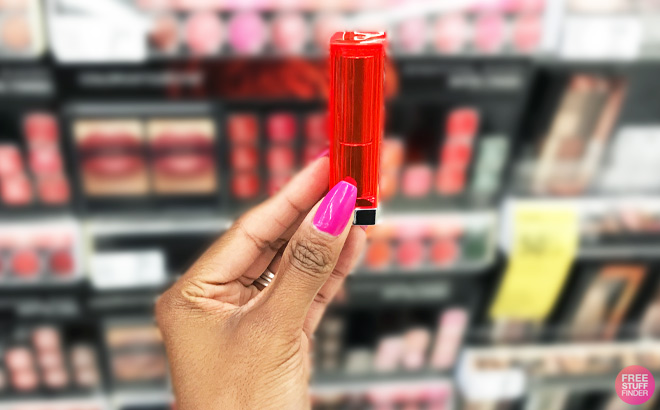 a Person Holding Maybelline Color Sensational Lipstick