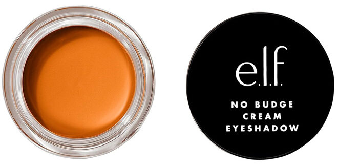 e l f No Budge Cream Eyeshadow in Golden Rays Color