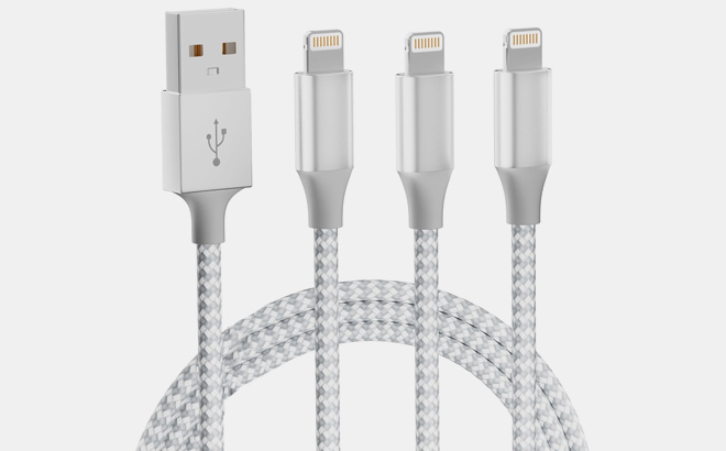 iPhone Charger Apple MFi Certified 3Pack 10FT Long Lightning Cable Fast Charging Nylon Braided USB Cable iPhone