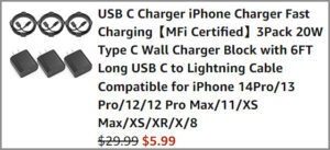 iPhone Chargers at Checkout 1