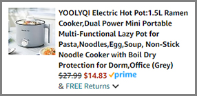 1 5 Liter Electric Hot Pot at Amazon