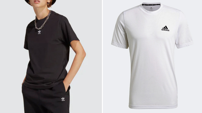 2 Adidas Tees for men and women