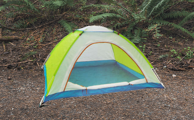 2 Person Pop Up Tent in the Forest