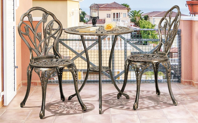 3 Piece Patio Bistro Set