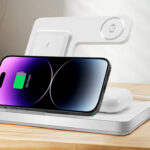 3 in 1 Charging Station for Multiple Devices on the Table