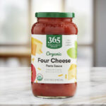 365 by Whole Foods Market Organic 4 Cheese Pasta Sauce on a Table