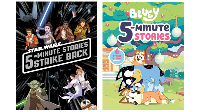 5 Minute Star Wars and Bluey Books