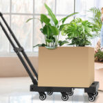 A Folding Hand Truck with a Box on Top