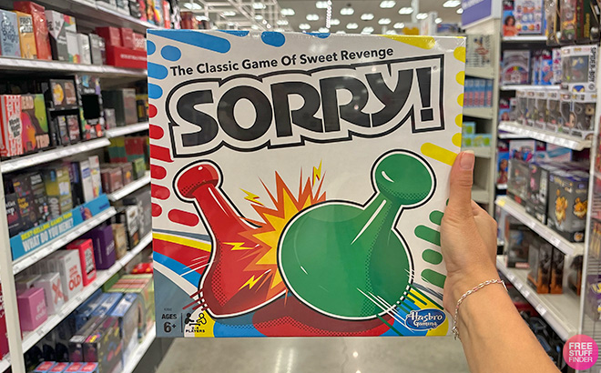 A Hand Holding Sorry Board Game