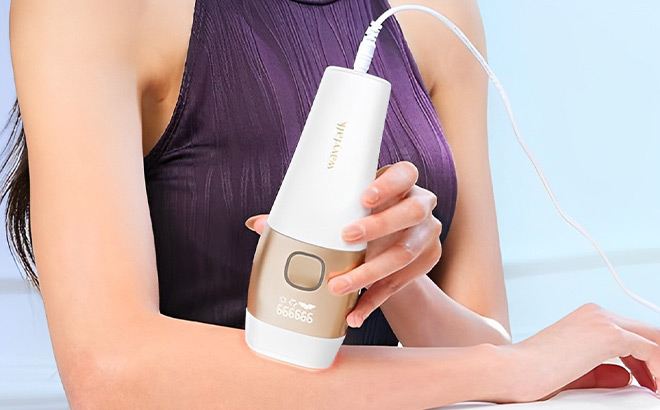 A Person Holding Laser Hair Removal