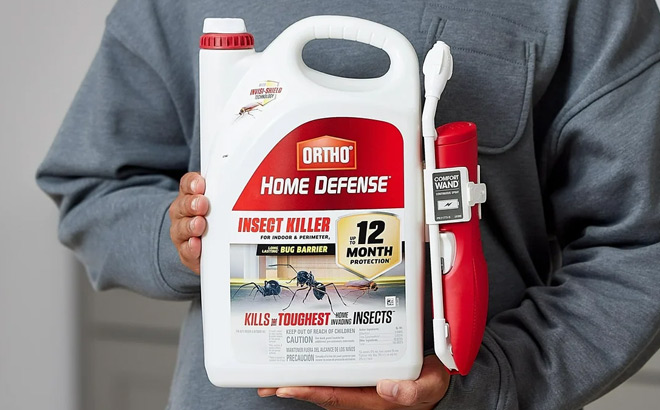 A Person Holding Ortho Home Defense Insect Killer