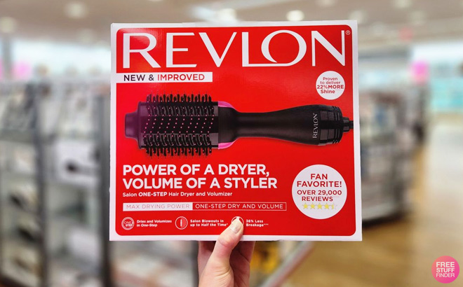 A Person Holding Revlon One Step Volumizer