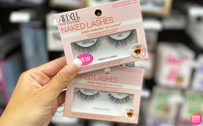 A Person Holding Two Ardell Naked Lashes