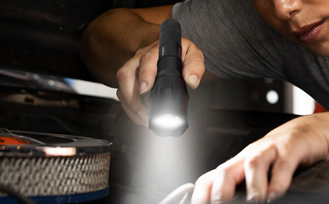 A Person Holding Victoper LED Flashlight