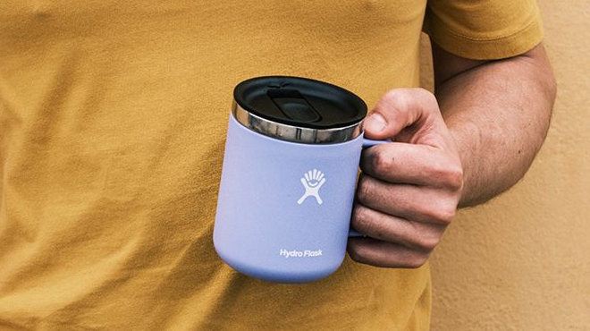 A Person Holding a Hydro Flask 24 oz Mug