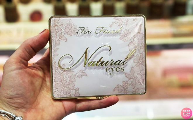 A Person Holding a Sephora Too Faced Natural Eyes Eyeshadow Palette