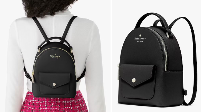 A Person Using Kate Spade Schuyler Mini Backpack