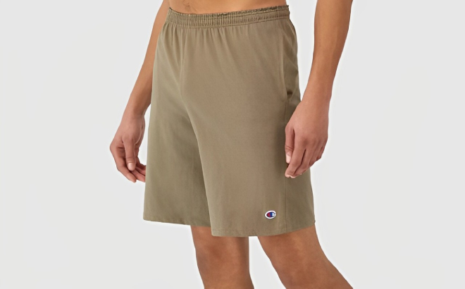 A Person Wearing Champion Lightweight Lounge Shorts