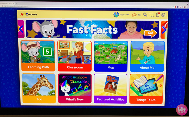 ABCmouse Learning Program on a Computer