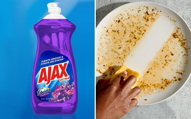 AJAX Ultra Liquid Dish Soap With Fabuloso