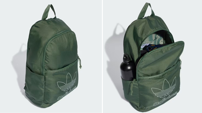 Adidas Adicolor Backpacks in Green Color