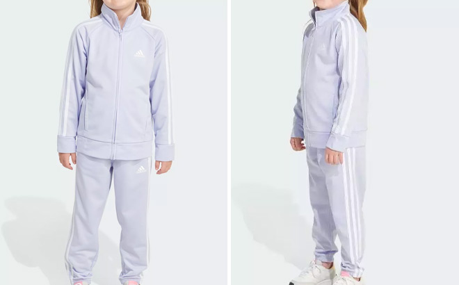 Adidas Girls Repl Tricot Track Set