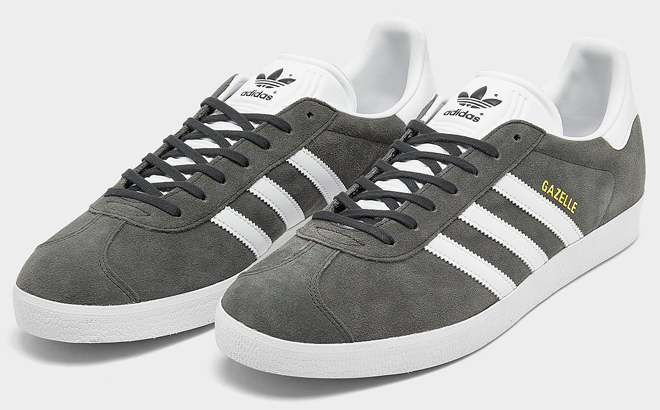 Adidas Mens Gazelle Shoes in Solid Grey