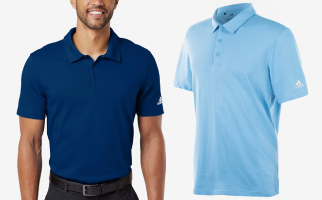 Adidas Mens Polos Blue Color Styles