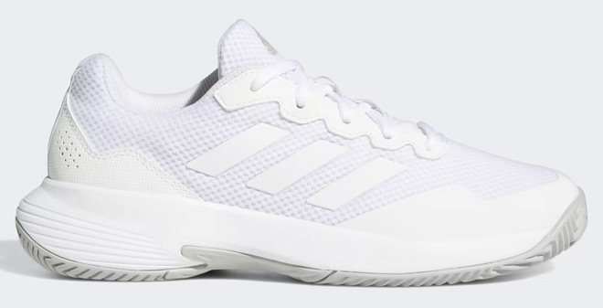 Adidas Womens Gamecourt 2 0 Tennis Shoes in Cloud White Color