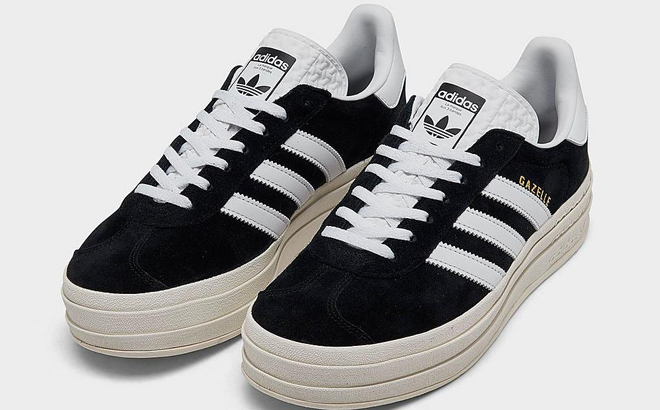 Adidas Womens Gazelle Bold Shoes in Black