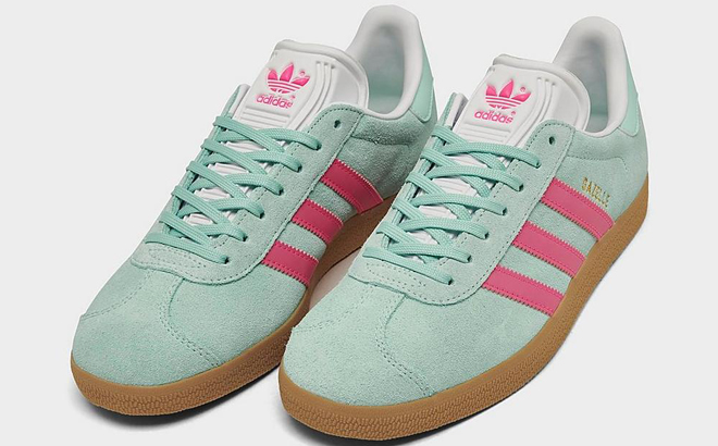 Adidas Womens Gazelle Shoes in Aqua