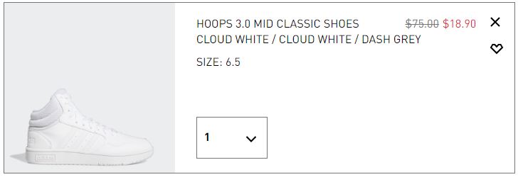 Adidas Womens Hoops 3 0 Mid Classic Shoes Checkout Page