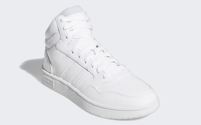 Adidas Womens Hoops Classic Shoes in White Color