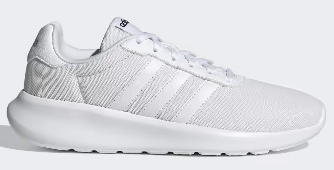 Adidas Womens Lite Racer 3 0 Shoes in Cloud White Color