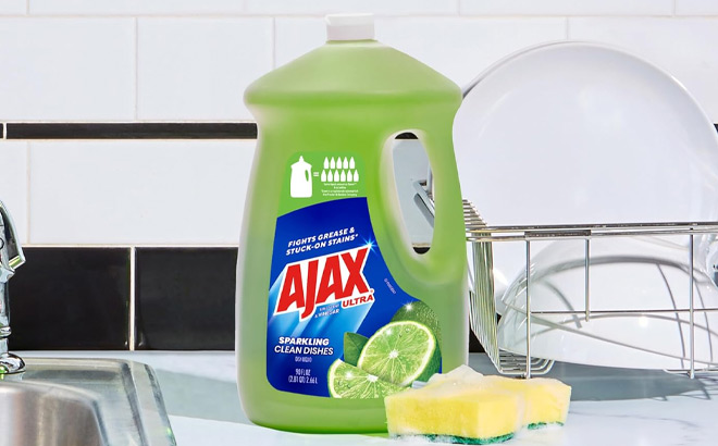 Ajax Ultra Dishwashing Liquid Dish Soap Refill