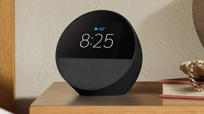 All new Amazon Echo Spot 2024 on a Counter