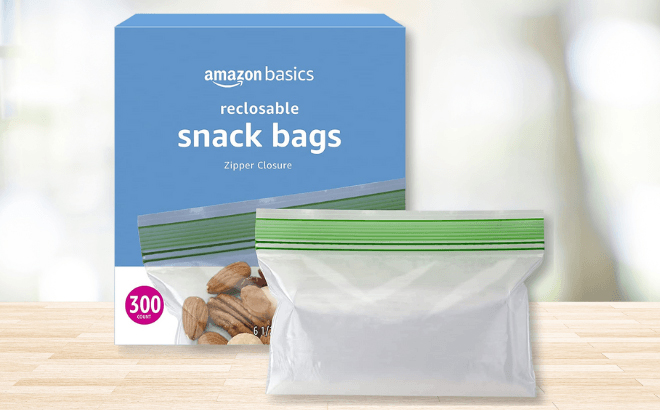 Amazon Basics 300 Count Snack Storage Bags