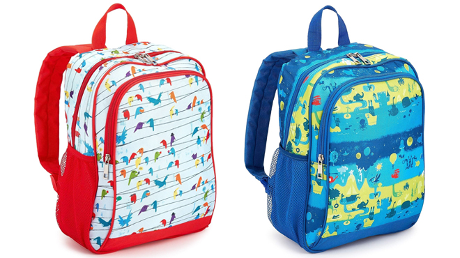 Amazon Exclusive Kids Backpacks in Birds and Layers Prints