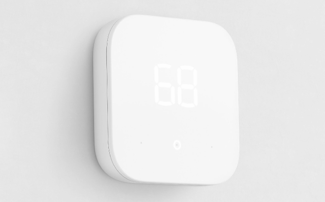 Amazon Smart Thermostat on a Wall