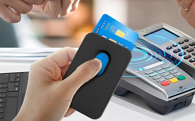 Amzone Stronger Magnetic Wallet Cell Phone Card Holder for iPhone 15 Series