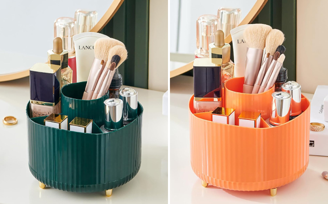 Anyoifax Rotating Makeup Brush Holder Organizer