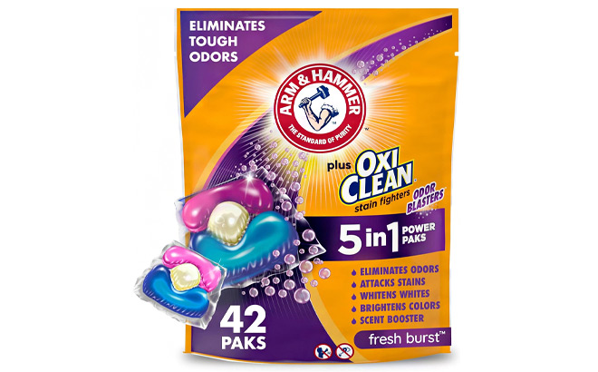 Arm Hammer 42 Count Plus OxiClean Power Paks