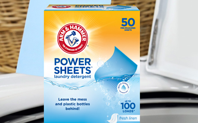 Arm Hammer 50 Count Laundry Detergent Sheets
