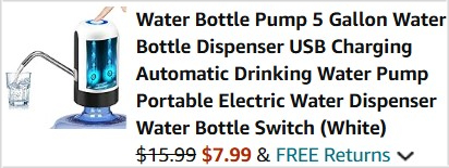 Automatic Drinking Water Pump Checkout