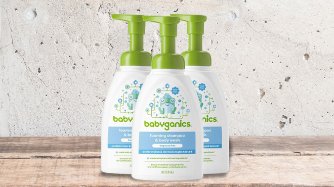 Babyganics Baby Shampoo Body Wash 3 Pack