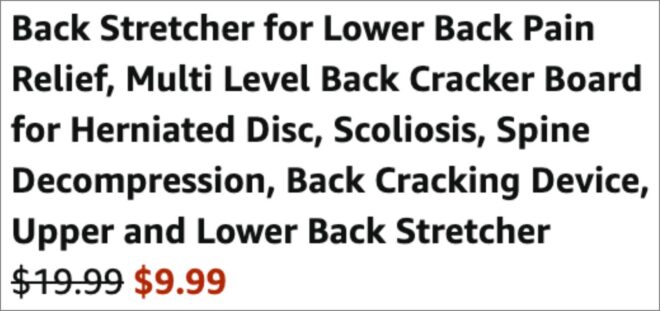 Back Stretcher Board checkout page